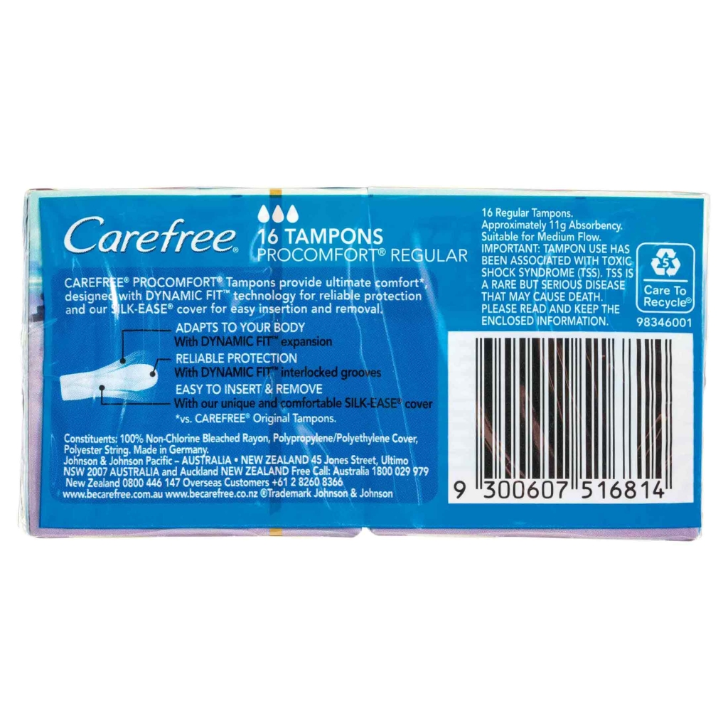 CAREFREE® PROCOMFORT® Regular Tampons image 3