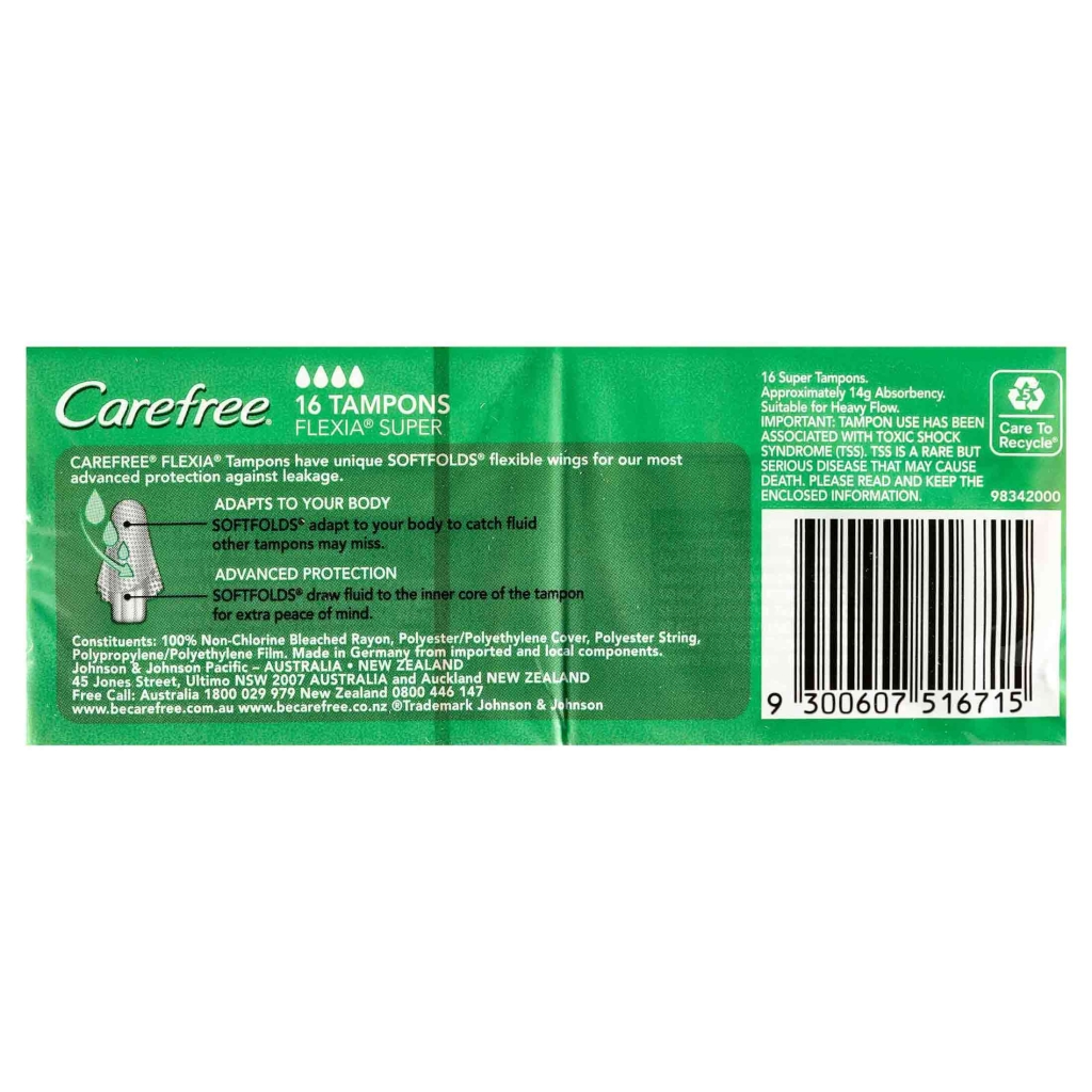 CAREFREE® FLEXIA® Super Tampons image 3