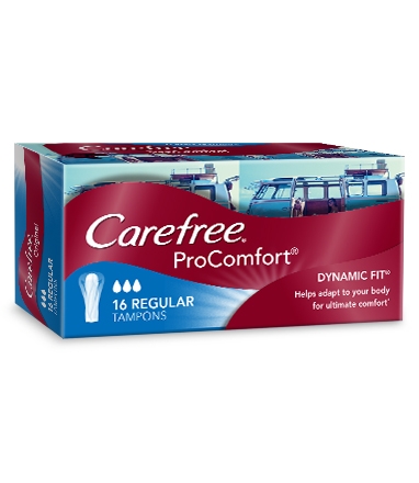 CAREFREE® PROCOMFORT® Regular Tampons image 2