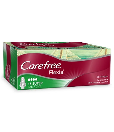 CAREFREE® FLEXIA® Super Tampons image 2