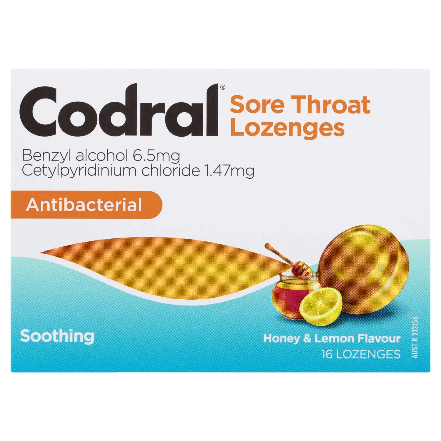 Codral Sore Throat Lozenge Honey & Lemon image 2