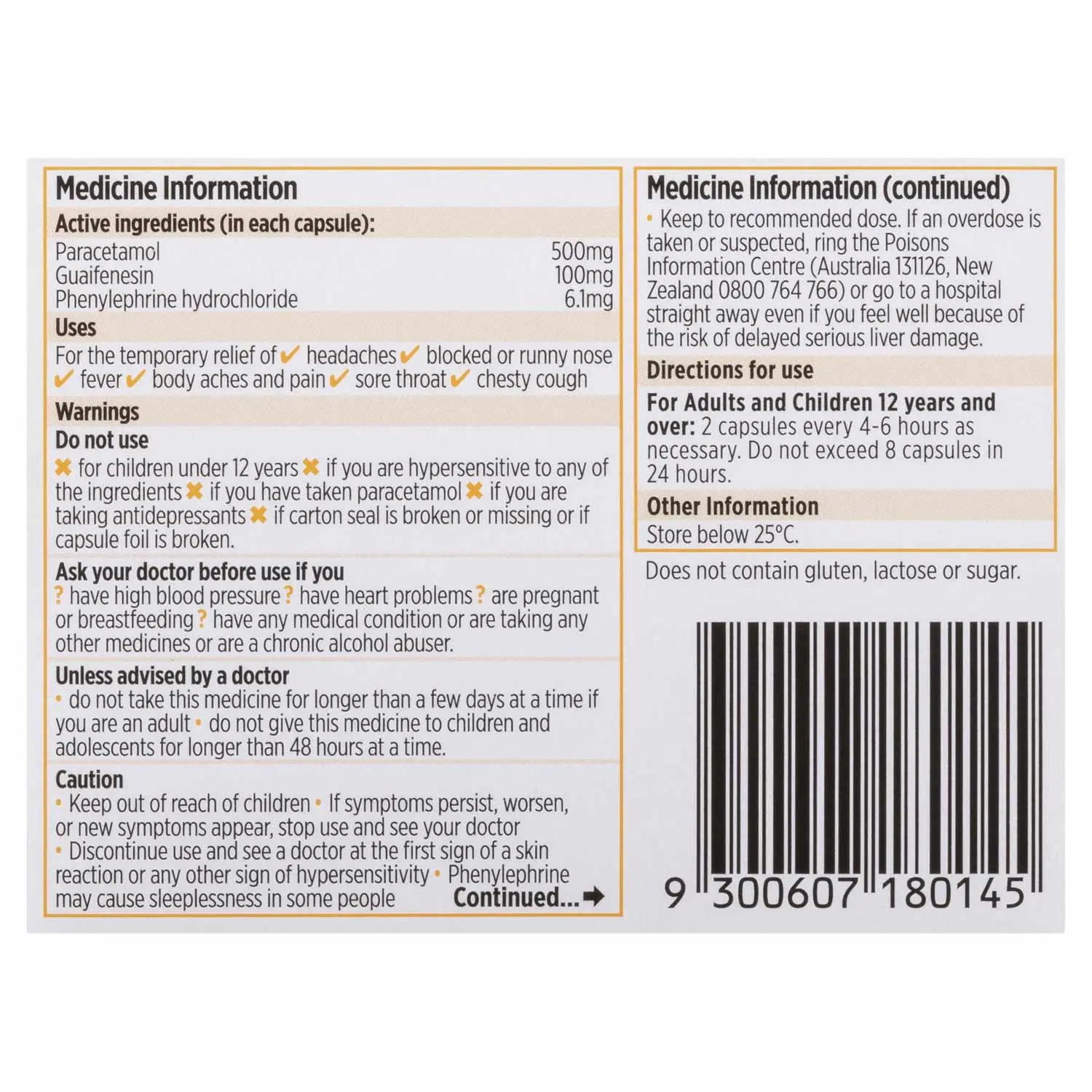Codral Cold & Flu + Mucus Cough image 3