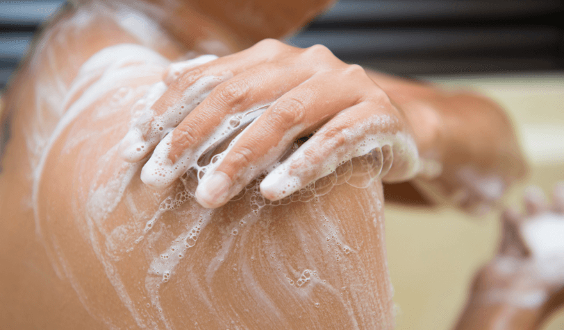 aveeno washing in shower