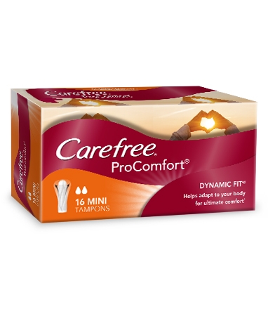 CAREFREE® PROCOMFORT® Mini Tampons image 2