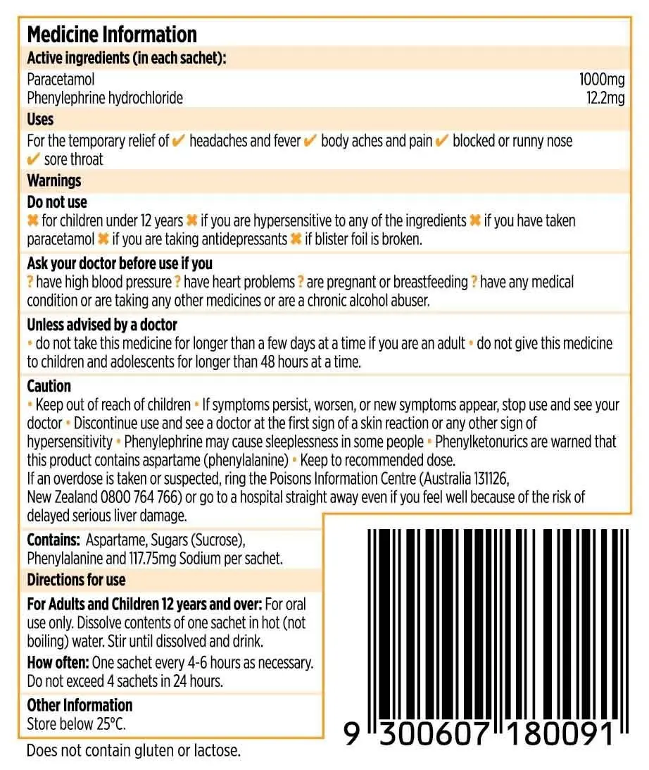 Codral® Cold & Flu Hot Drink image 2