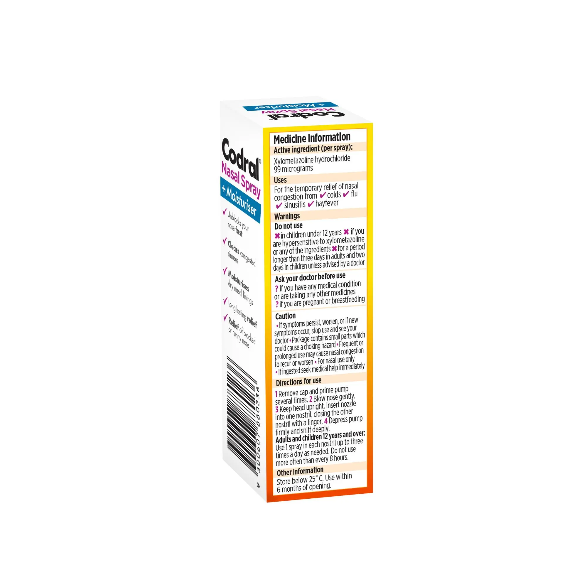 Codral Nasal Spray Xylo 10ml Codral Nasal Spray Xylo 10ml