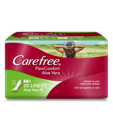 CAREFREE® Flexicomfort® Aloe Vera Liners image 1