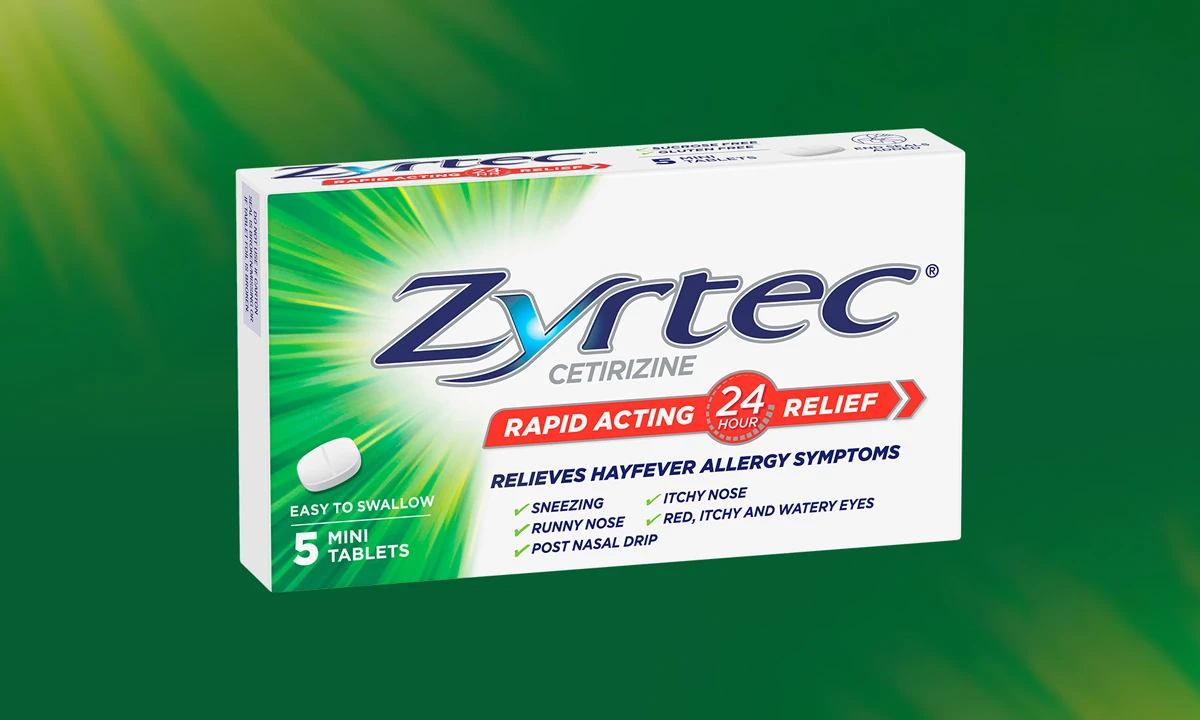 Zyrtec Rapid Acting Allergy Antihistamine & Hayfever Tablets
