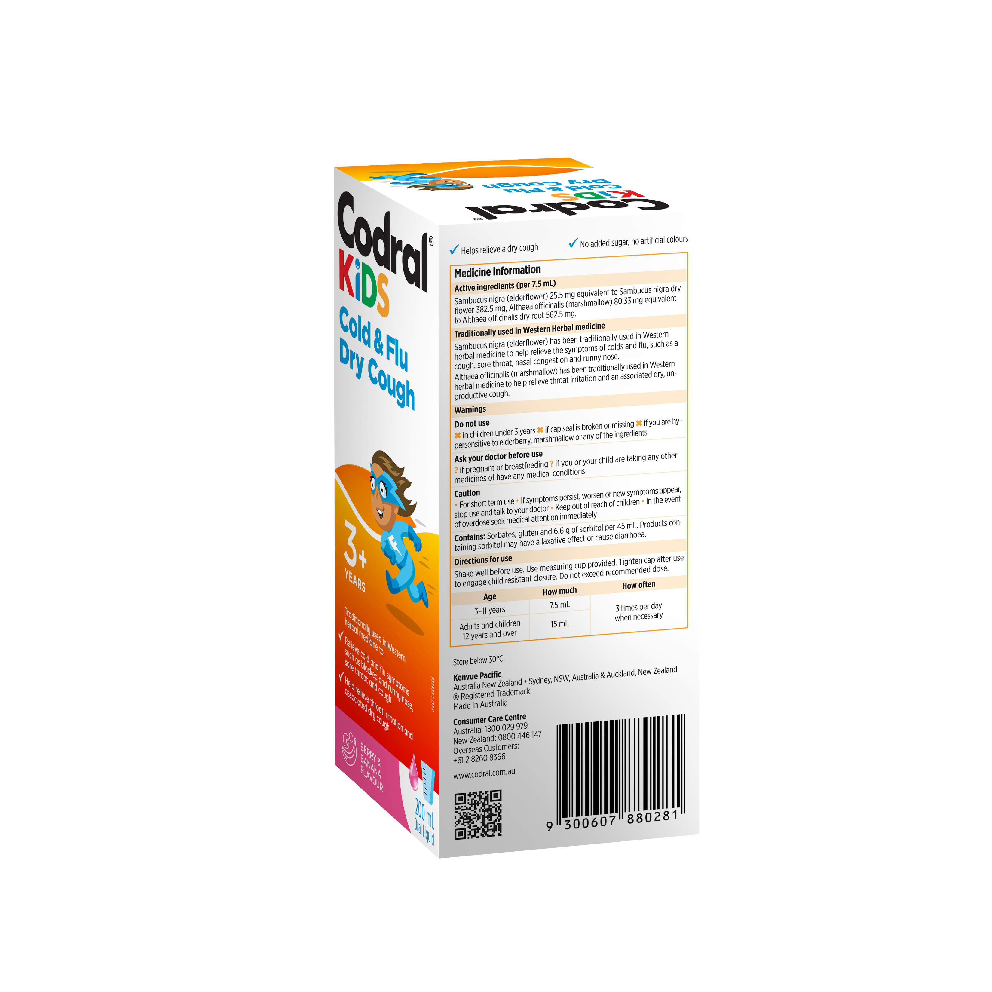 Codral Kids Cold & Flu Dry Cough