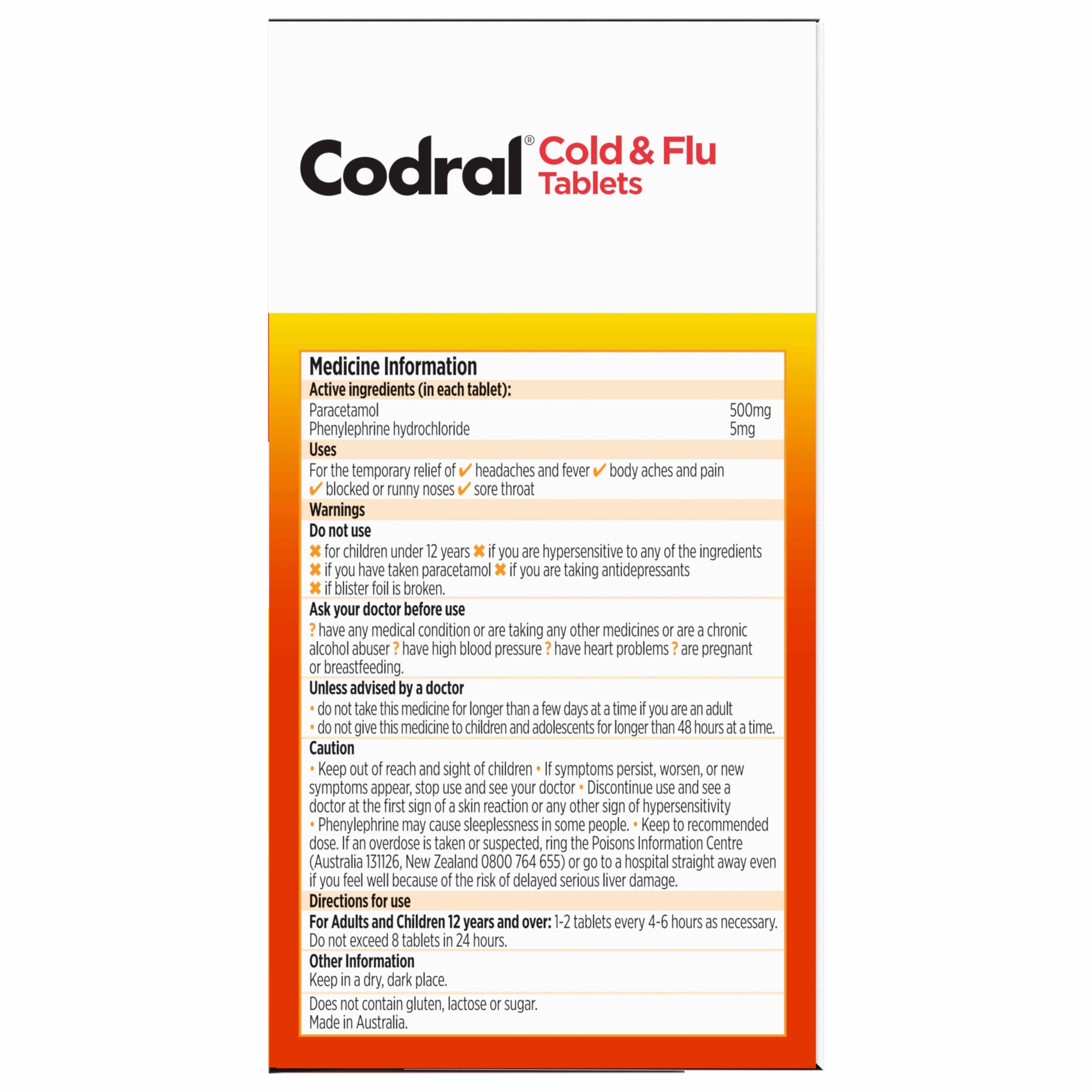 Codral Plus Mucus Cough Liquid + Cold & Flu image 5