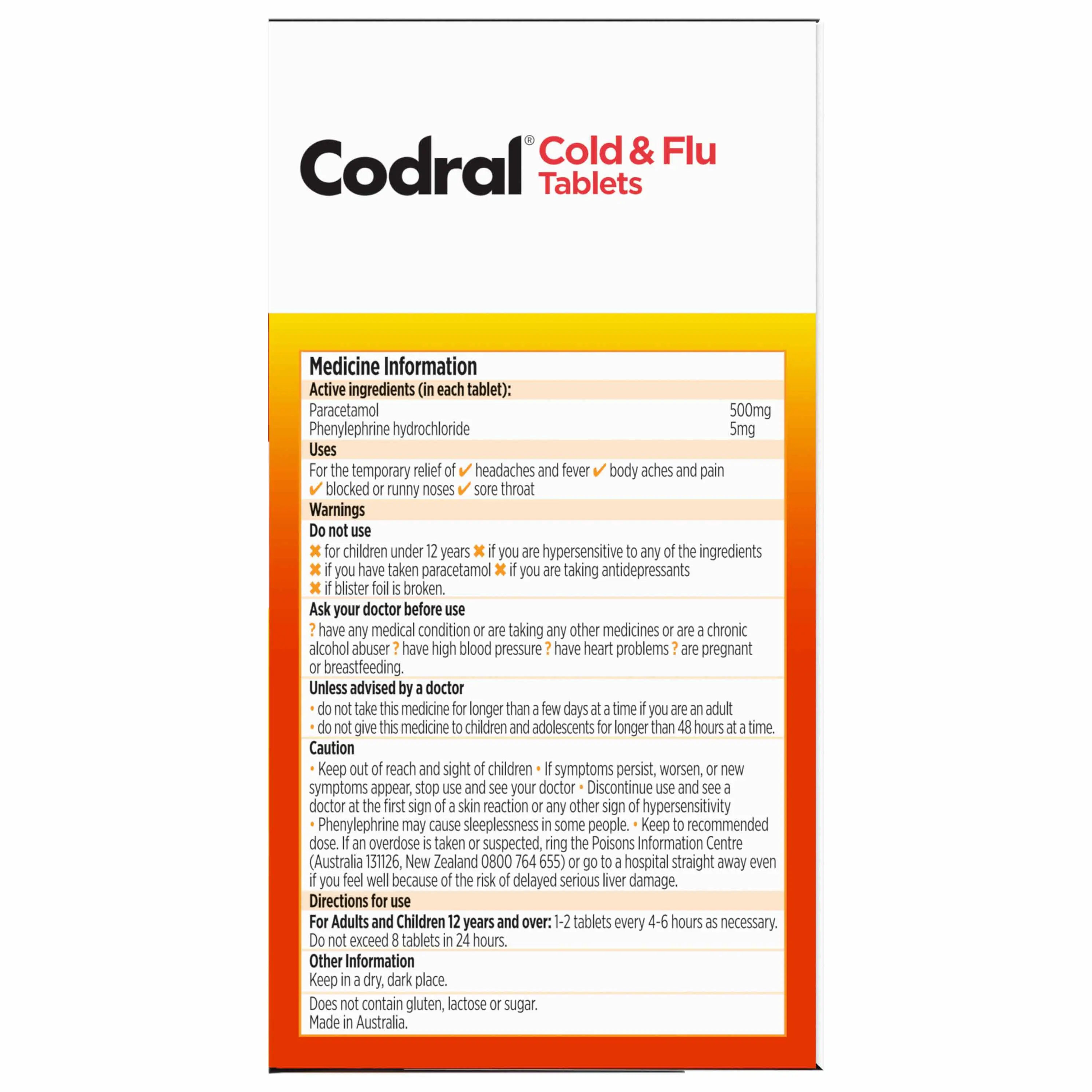 Codral Plus Mucus Cough Liquid + Cold & Flu image 5