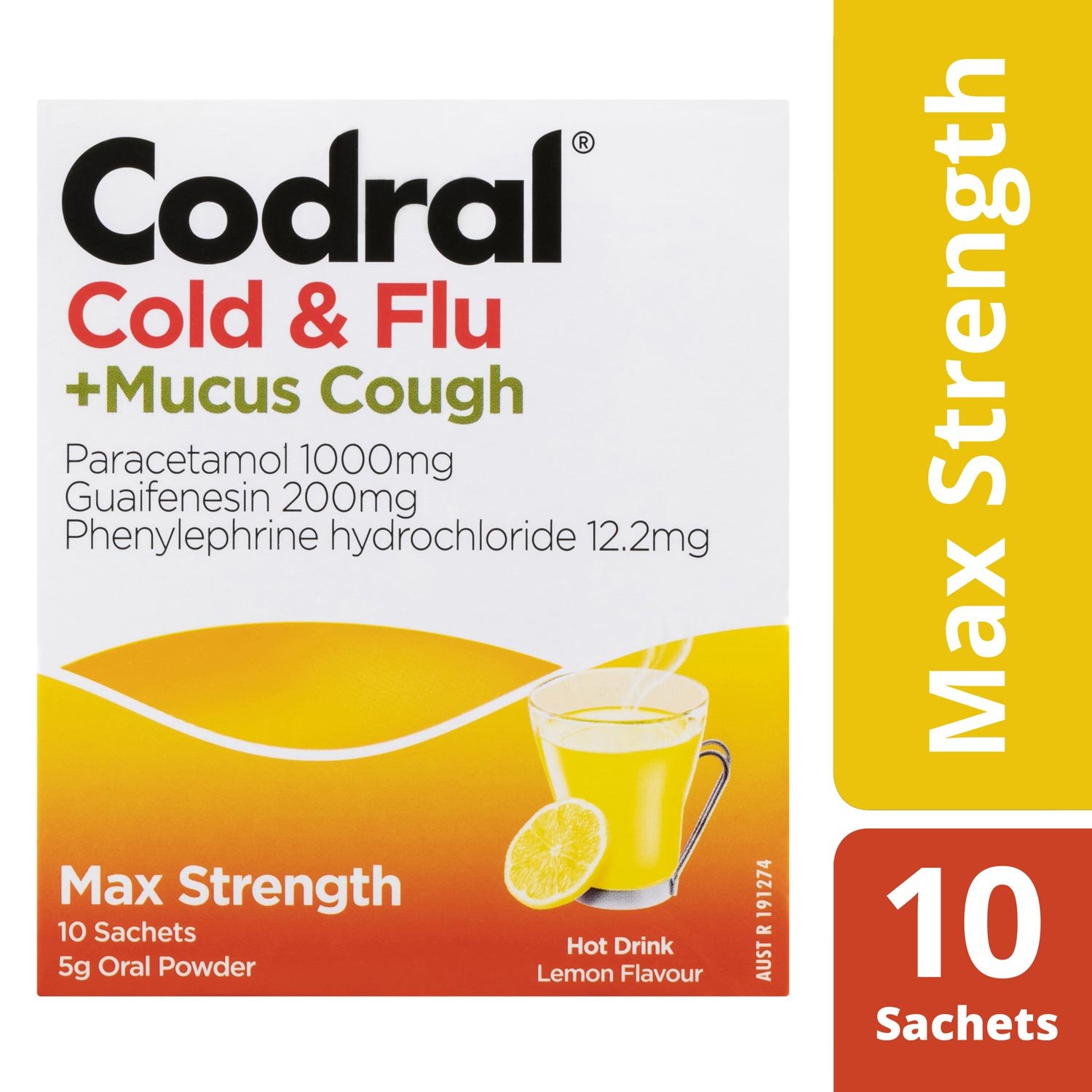 Codral Cold & Flu +Mucus Cough Hot Drink image 8