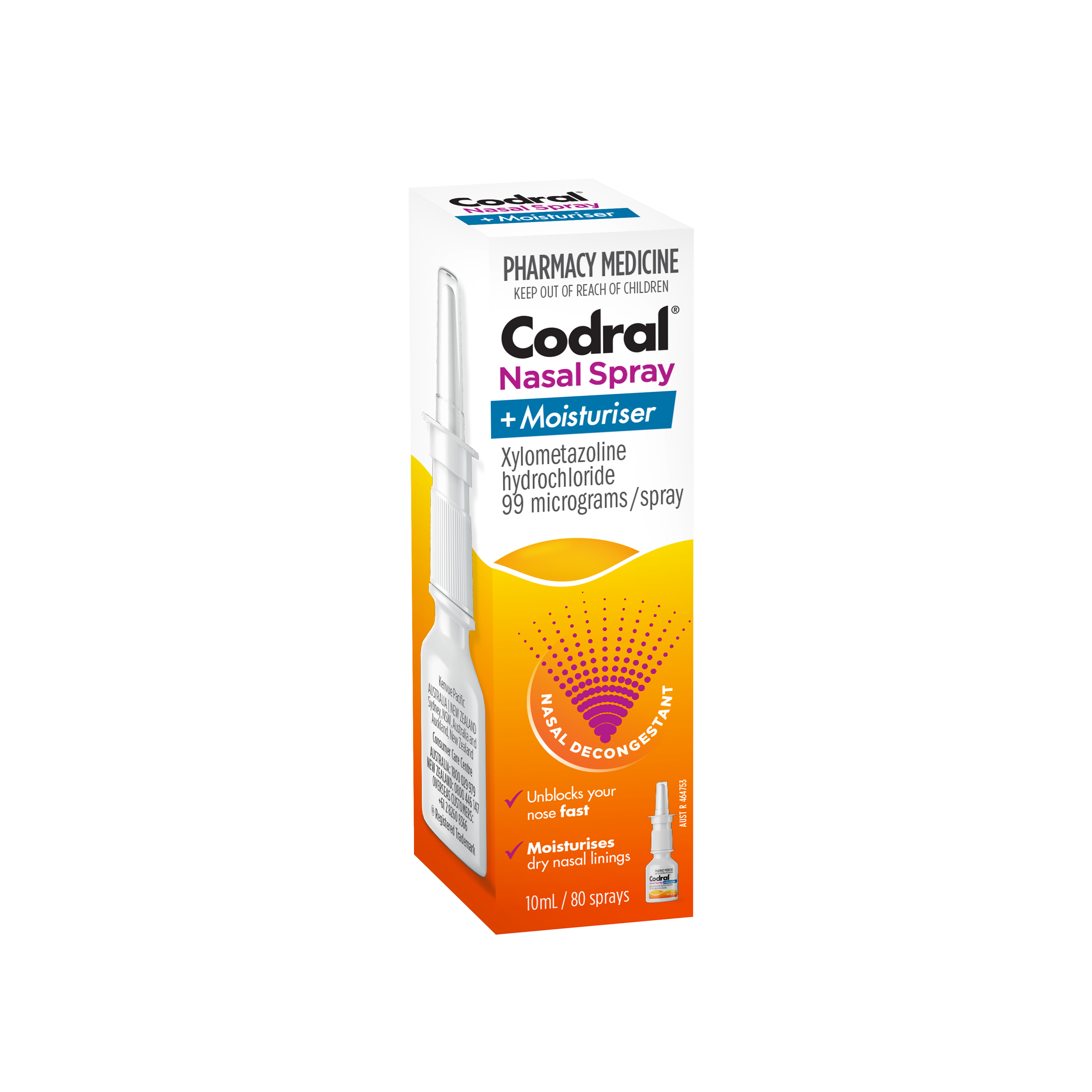 Codral Nasal Spray Xylo 10ml Codral Nasal Spray Xylo 10ml
