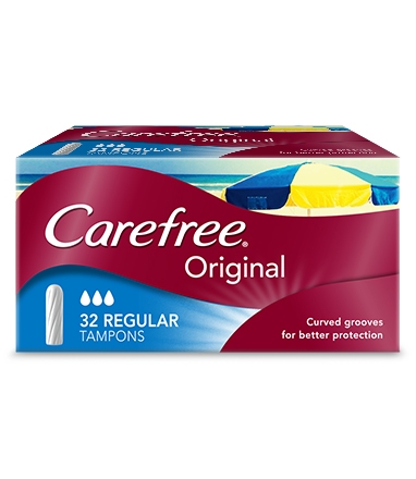 CAREFREE® Original Regular Tampons image 3