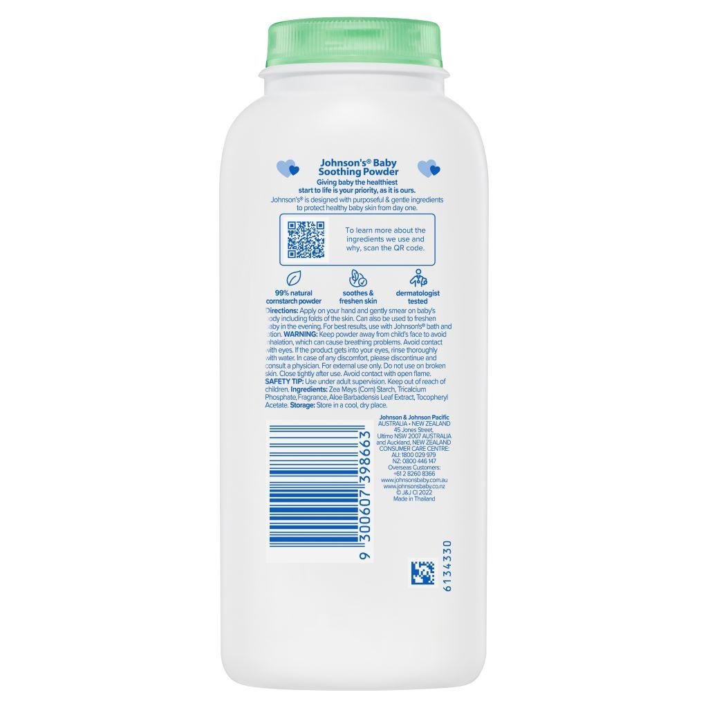 Johnson's® Baby Powder Pure Cornstarch & Aloe image 2