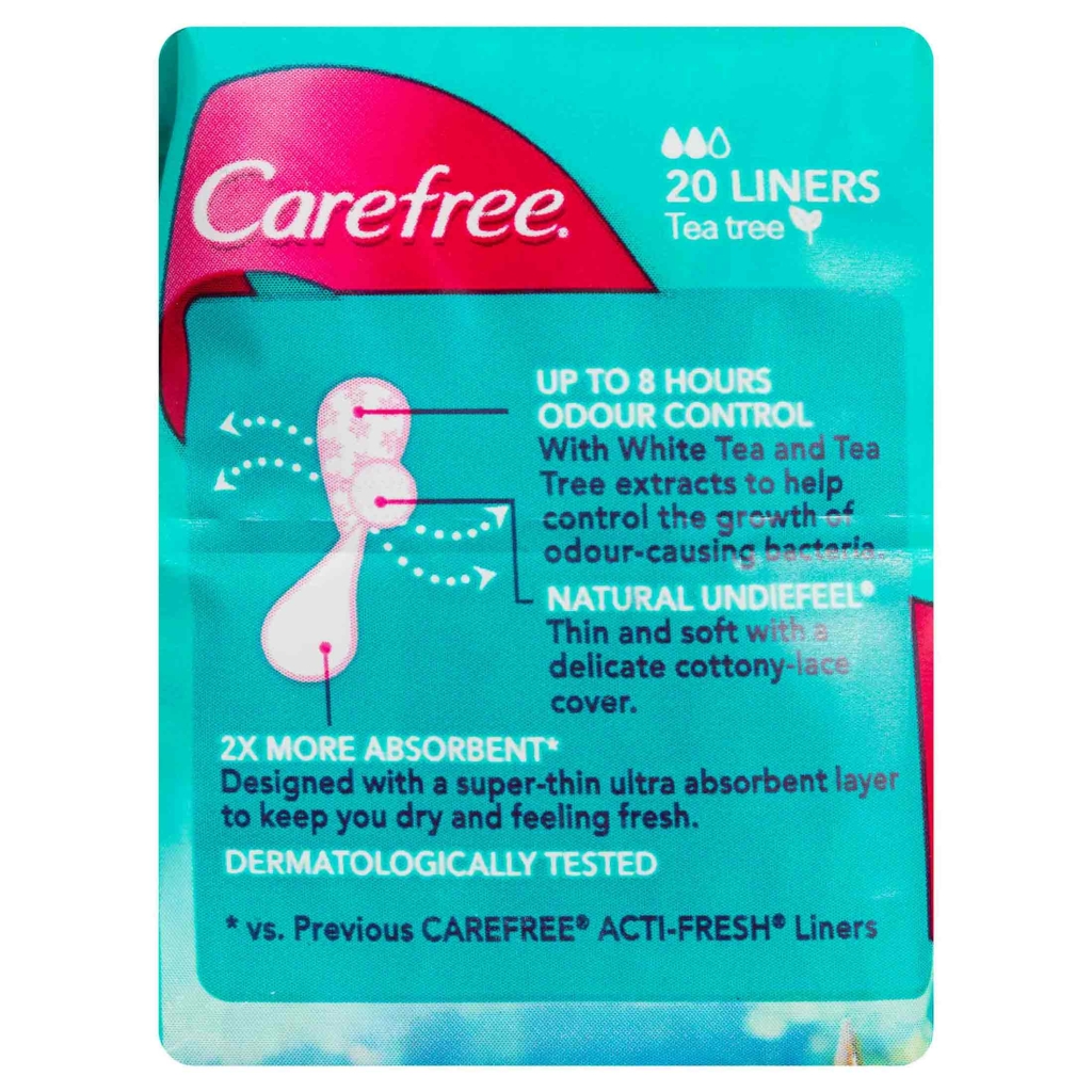 CAREFREE® ACTI-FRESH® Tea Tree Liners image 3