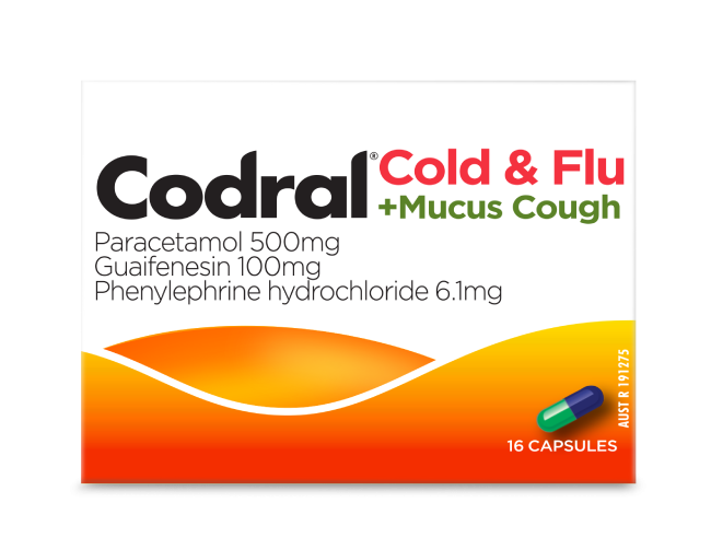 Codral® Cold & Flu +Mucus Cough image 1