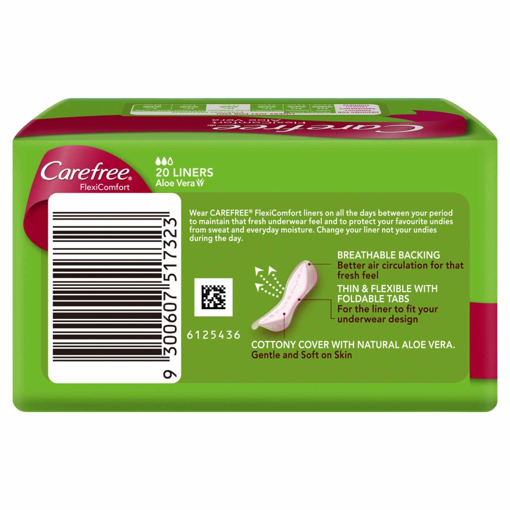 CAREFREE® Flexicomfort® Aloe Vera Liners image 3