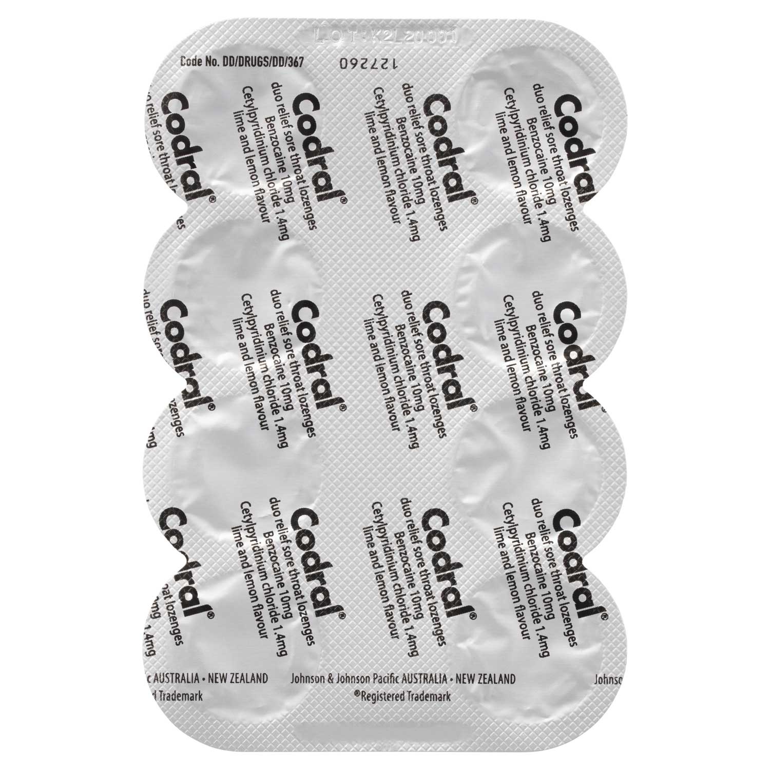 Codral DuoRelief Sore Throat Lozenges Lime & Lemon image 9