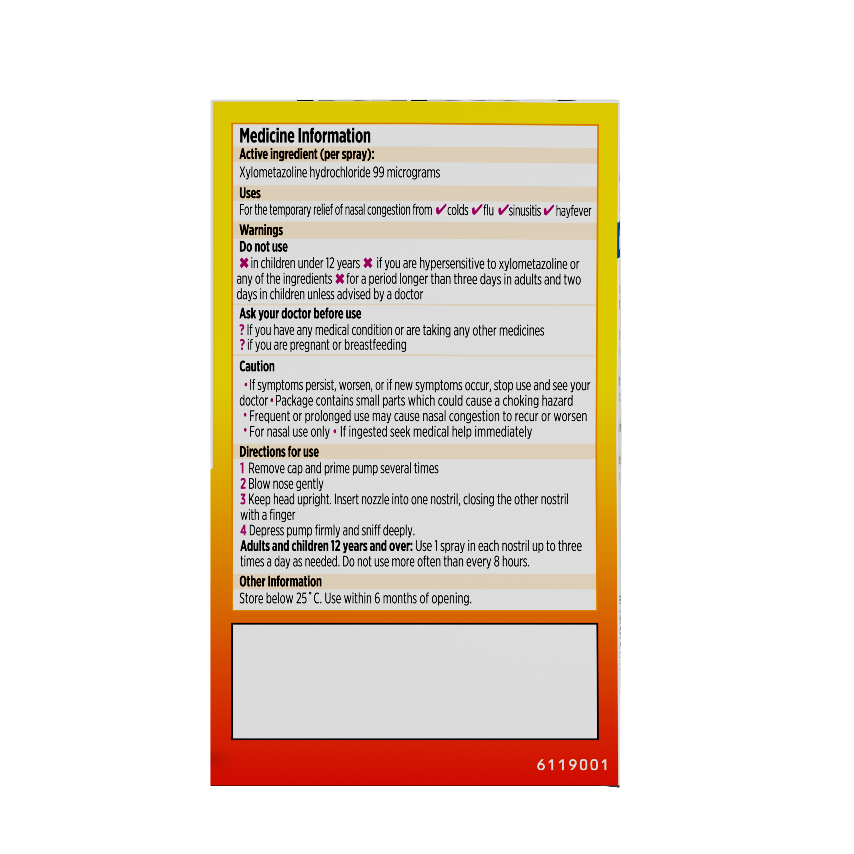 Codral Nasal Spray Xylo Twin Pack 2x10ml