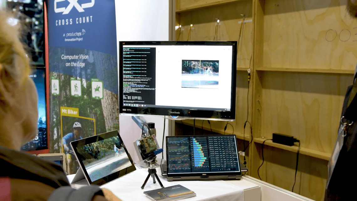 alwaysAI's booth at the 2019 AI & Big Data Expo