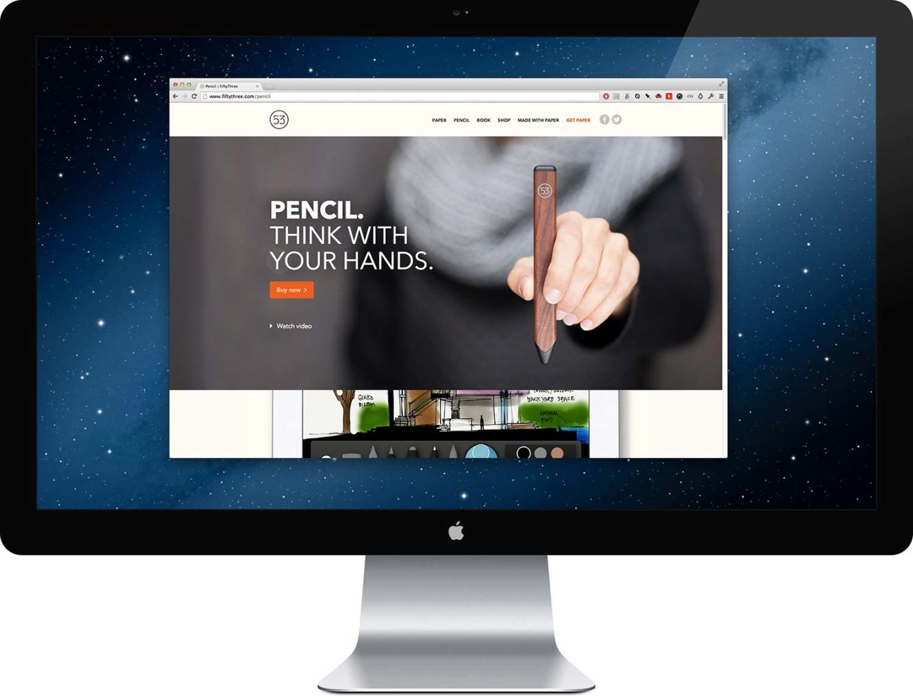 Pencil desktop homepage