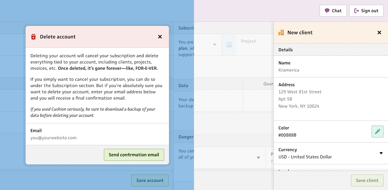 window modal and stacked modal