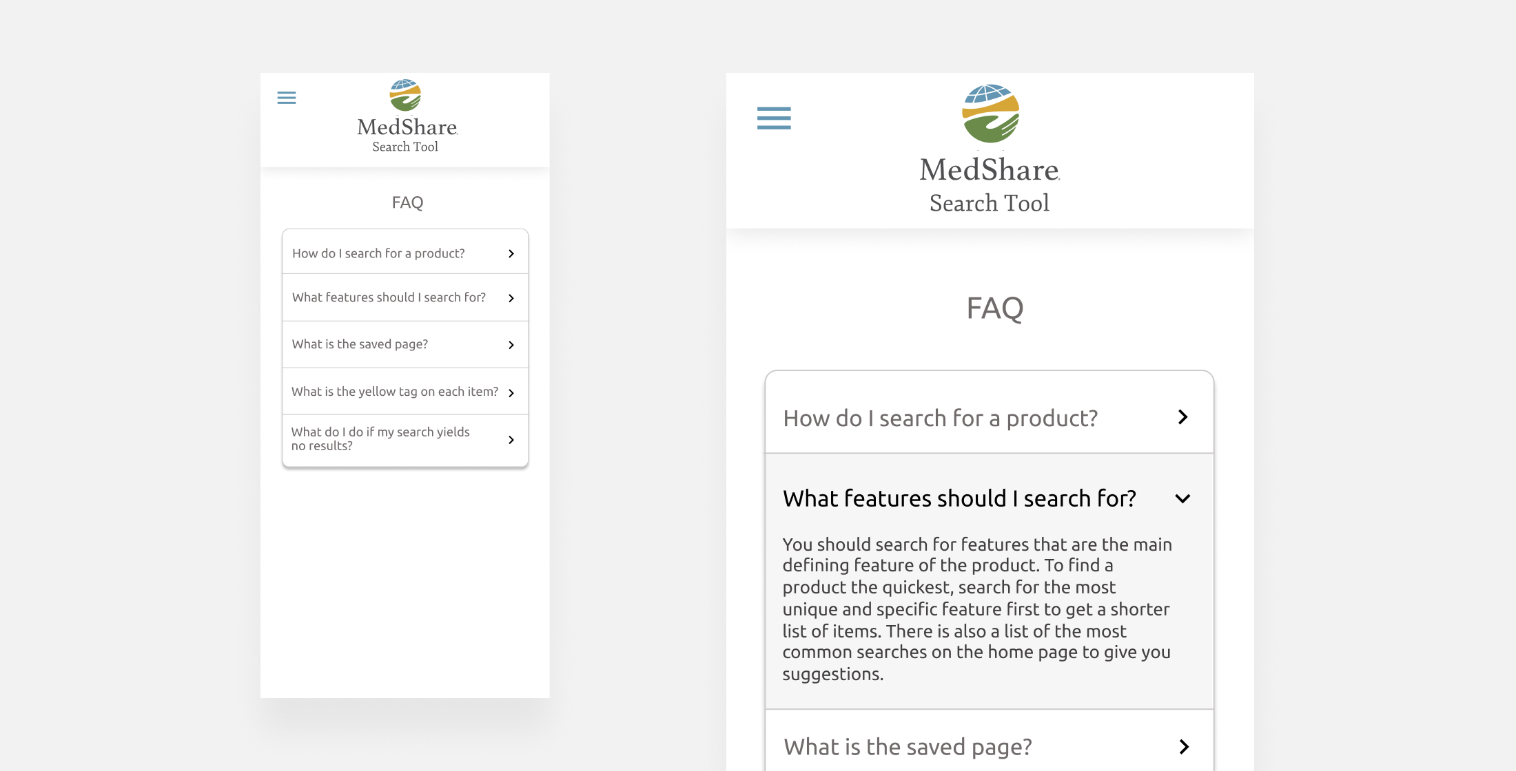 Medshare FAQ Key Feature