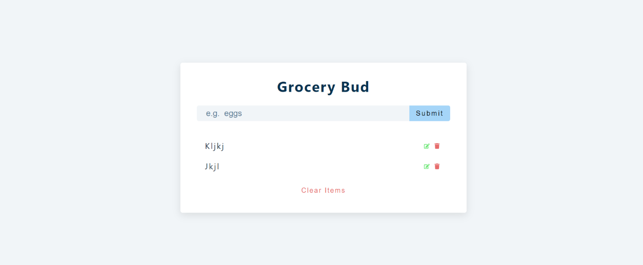 Grocery Bud