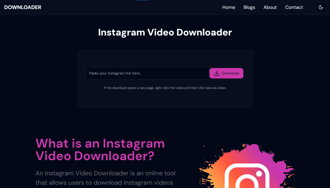 Instagram Video Downloader