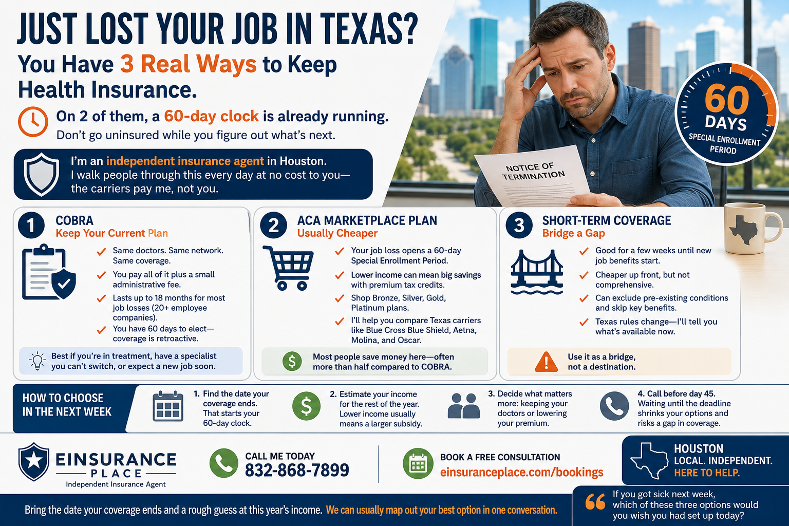 Lost Your Job in Texas? How to Get Health Insurance Fast