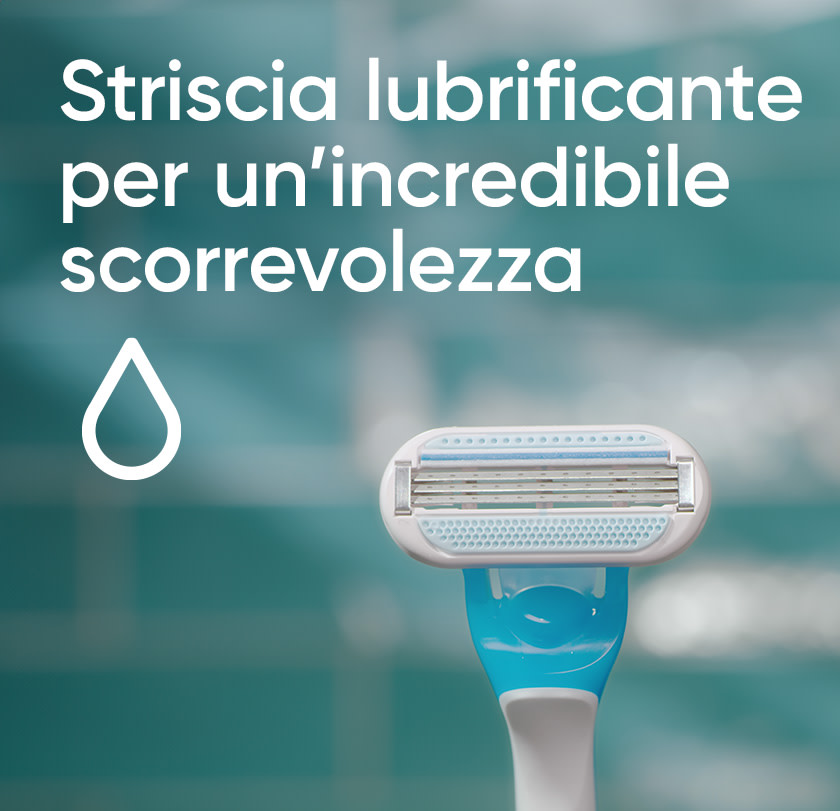 Gillette Venus Oceana Rasoio Usa & Getta contiene una Striscia lubrificante
