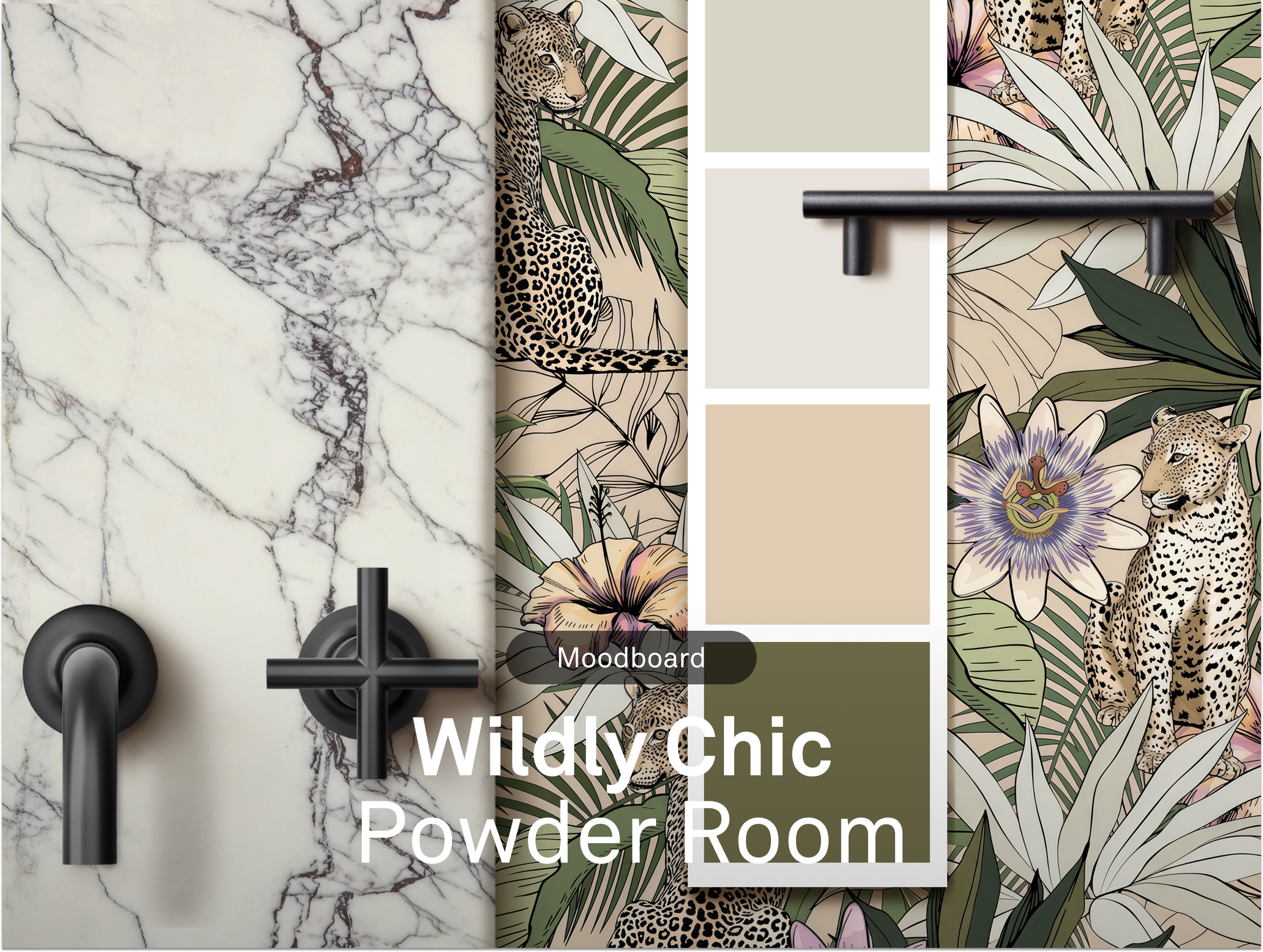 Wildly Chic Powder Room | DesignShop