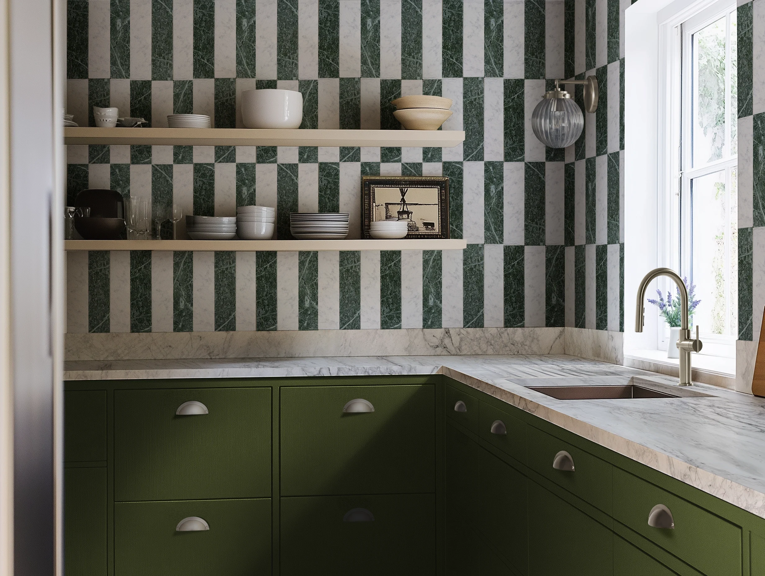 Vibrant Kitchen Geometry