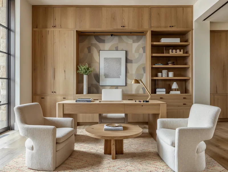 Warm Minimalist Office