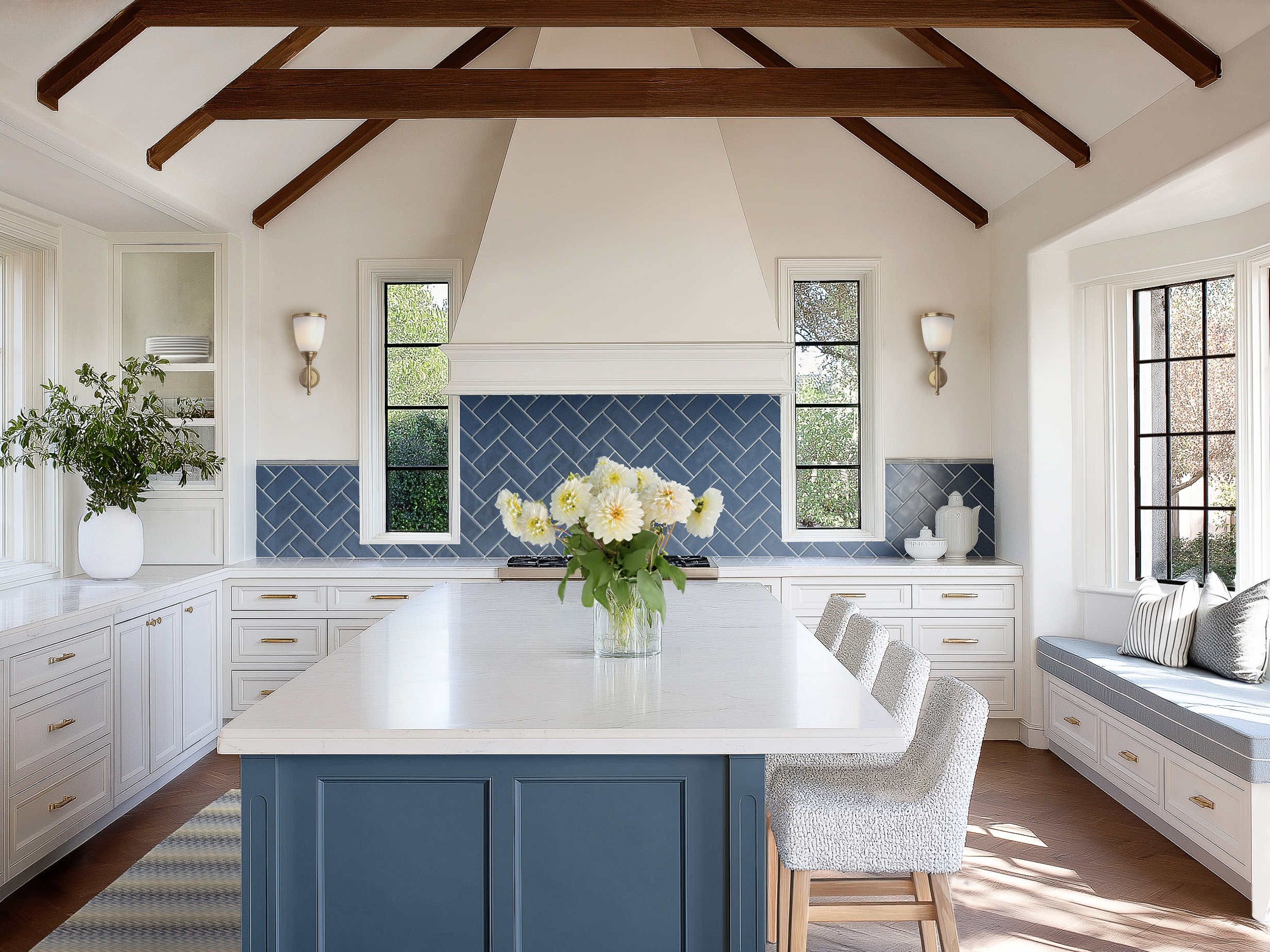 Vaulted Tile Kitchen Design Ideas & Samples | DesignShop | DesignShop