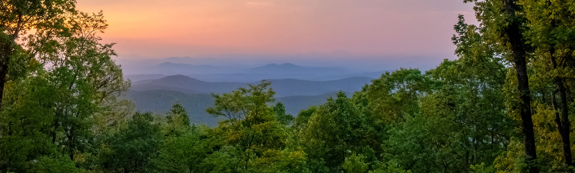 Mountain view in the state of Georgia