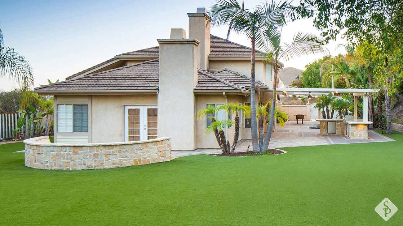 turf backyard