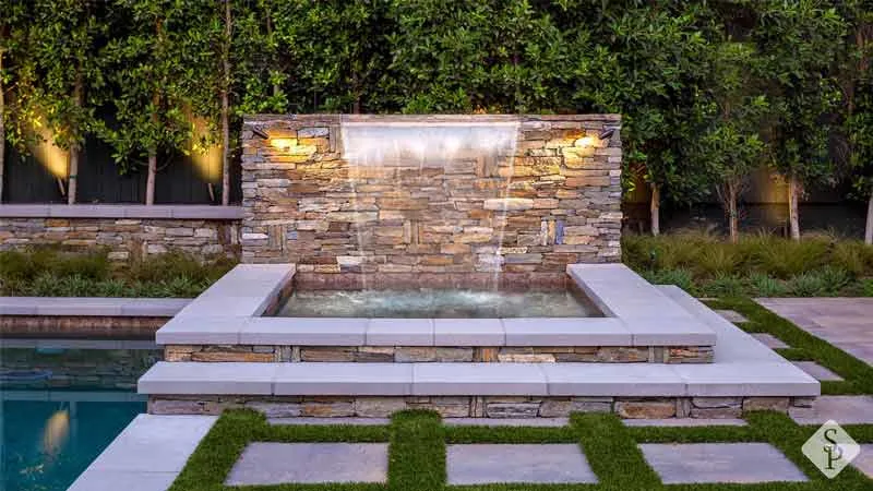 backyard waterfall