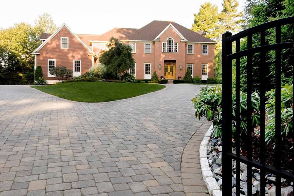 big paver driveway