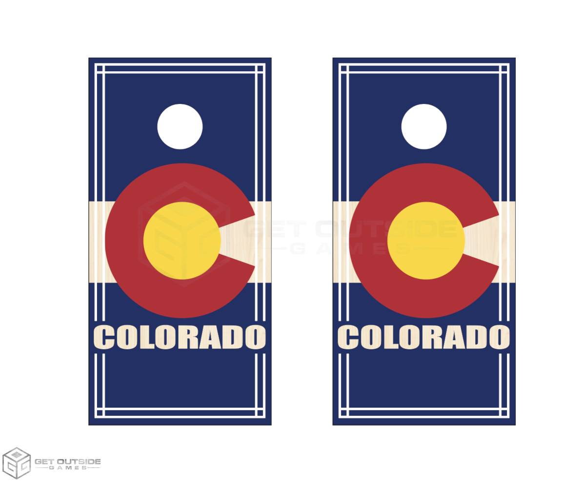 Colorado Flag Cornhole Boards