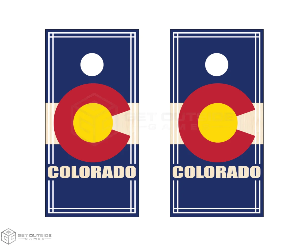 Colorado Flag Cornhole Boards