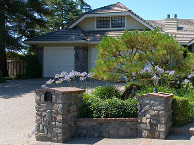 stone mailbox