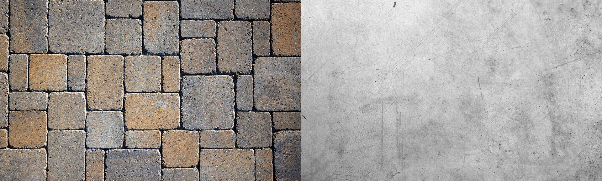 Paving stones and concrete image. 