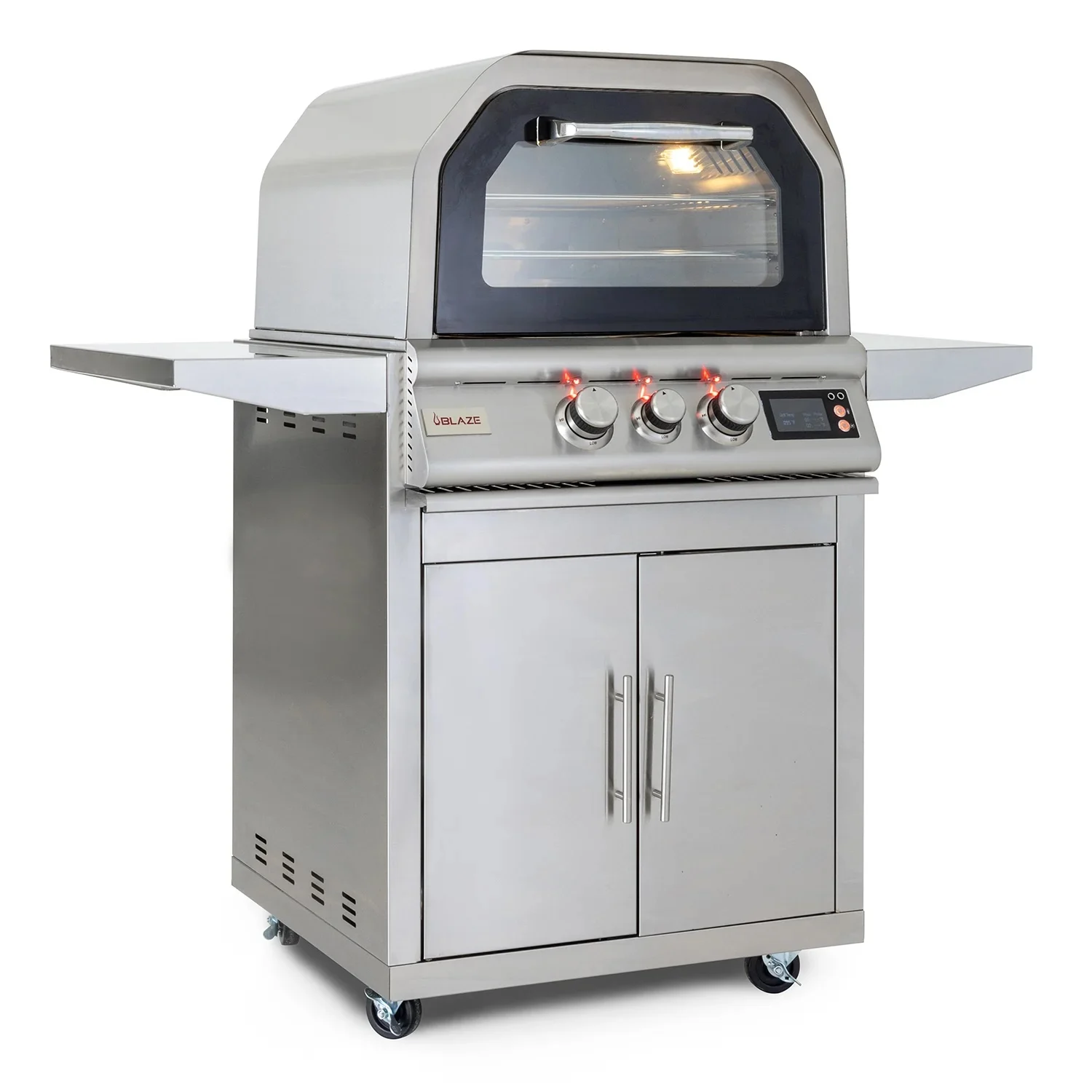 Blaze 26-Inch Outdoor Pizza Oven With Rotisserie For Grilling, Pizza Parties, and Outdoor Cheffing 