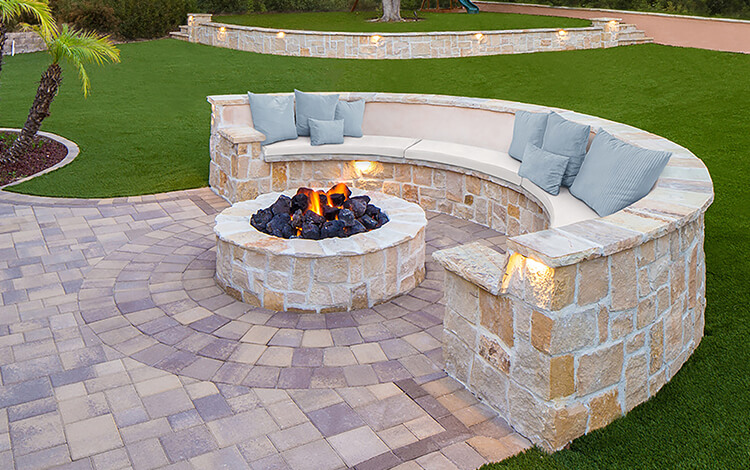 stone fire pit