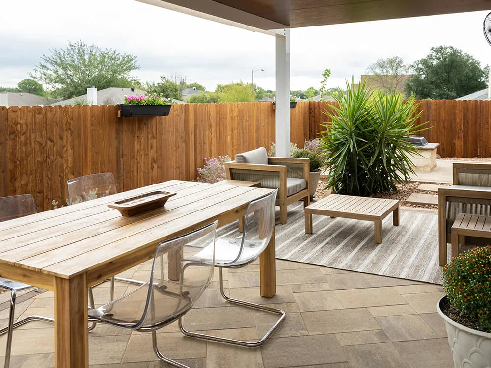 Beautiful backyard patio