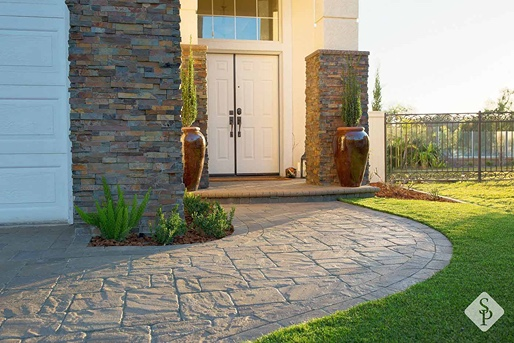 paver walkway to front door