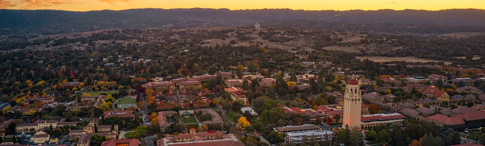 Aerial View of a University in Palo Alto, California.
