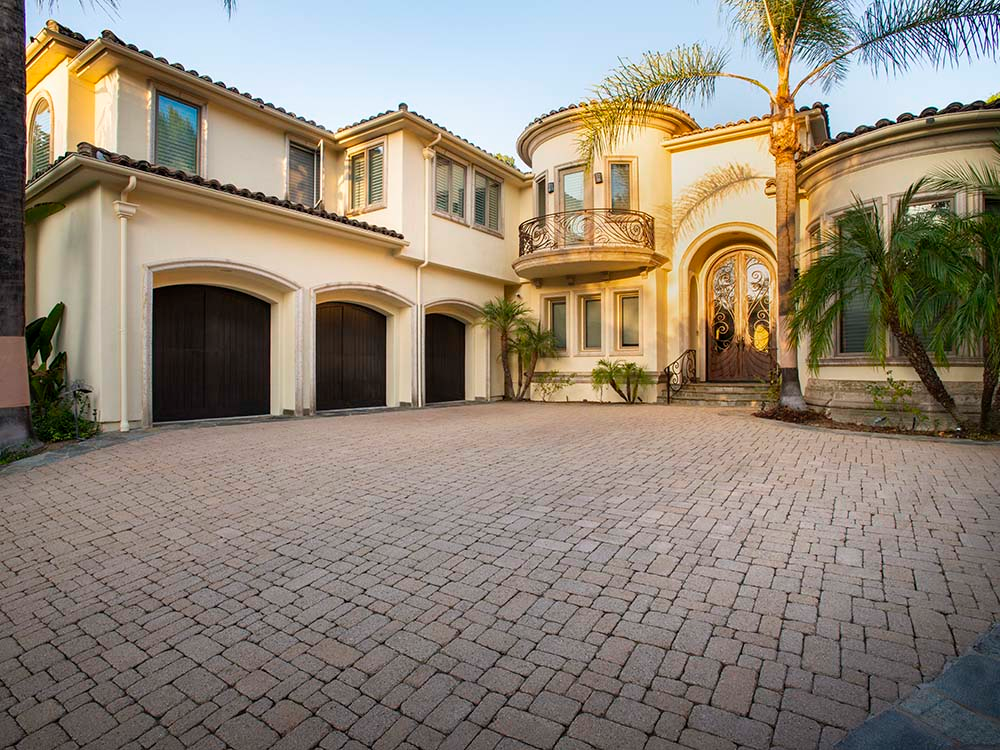 Stunning paver driveway
